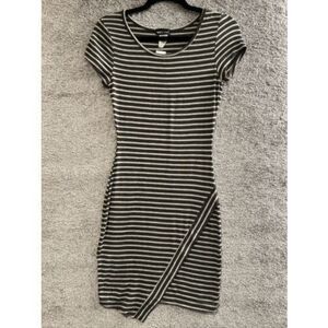 Y2K Vintage Wet Seal Striped Bodycon Mini Dress Small NWT